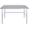 Amgood 30 in. x 60 in. Open Base Stainless Steel Metal Table WT-3060-RCB-Z - alternate 7